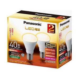 Panasonic(パナソニック) LDA4L-G-E17/K40E/S/W/2/2T LED電球　小形電球形 ホワイト [E17 /電球色 /2個 /40W相当 /一般電球形]