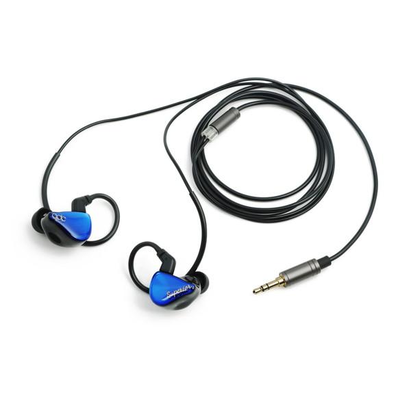 qdc イヤホン カナル型 IEM  アズール ブルー QDC-SUPERIOR-BL ［φ3.5m...