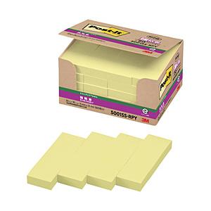 3Mジャパン ポスト・イット　強粘着　75X25mm　90枚X20パッド　イエロー
