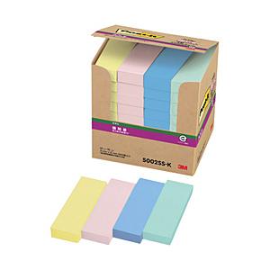 3Mジャパン ポスト・イット　強粘着75X25mm90枚X40パッド4色混色　3600枚 5002S...