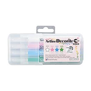 シヤチハタ 水性ペン [丸芯/1mm] Artline Decorite(アートライン デコライト)...