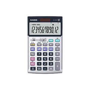 CASIO(カシオ) 本格実務電卓(日数・時間計算)  シルバー JS-20DD-SR-N ［12桁...