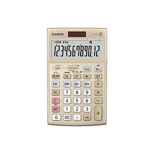 CASIO(カシオ) 本格実務電卓(日数・時間計算)  ゴールド JS-20DD-GD-N ［12桁...