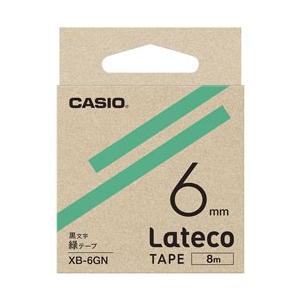 CASIO(カシオ) ラベルライターテープ XB6GN 緑 【864】｜y-sofmap