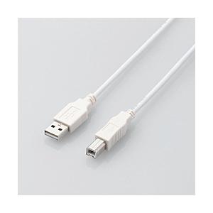 ELECOM(エレコム) USB2.0ケーブル/A-Bタイプ/ノーマル/1m/ホワイト U2C-BN...