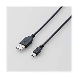 ELECOM(エレコム) USB2.0ケーブル/A-miniBタイプ/ノーマル/1m/ブラック U2...