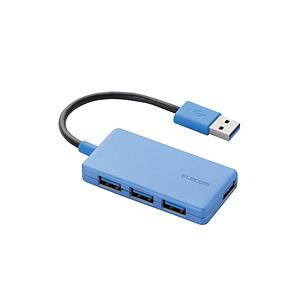 ELECOM(エレコム) U3H-A416BX USBハブ ブルー [USB3.0対応 /4ポート /バスパワー]｜y-sofmap
