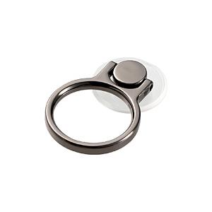 ELECOM(エレコム) フィンガーリング クリア スタンダード ブラック P-STRBCRBK