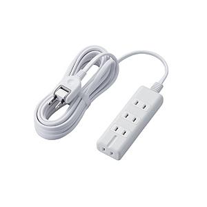 ELECOM(エレコム) タップ  ホワイト T-KM01-2450WH ［5.0m /4個口 /ス...