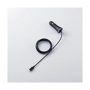 ELECOM(エレコム) シガーチャージャー 150cm 2.4A インジケーター付  ブラック M...