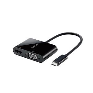 ELECOM(エレコム) ［USB-C オス→メス HDMI / VGA］変換アダプタ Window...