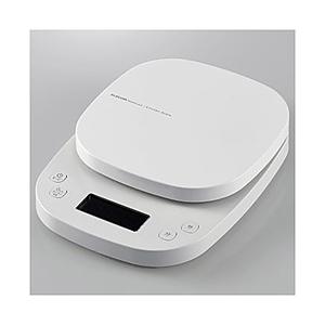 ELECOM(エレコム) キッチンスケール タイマー付 最大2kg 最小0.1g表示  ホワイト H...