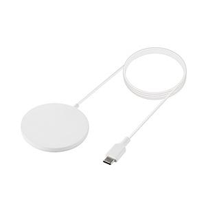 ELECOM(エレコム) ワイヤレス充電器/マグネット内蔵/7.5W/卓上/1m  ホワイト W-M...
