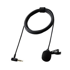 ELECOM(エレコム) HS-MC09BK ピンマイク  ブラック ［φ3.5mmミニプラグ］