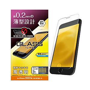 ELECOM(エレコム) iPhone SE 第3世代/SE 第2世代/8/7/6s/6 用 ガラス...
