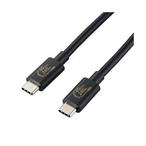 ELECOM(エレコム) USB-C ⇔ USB-Cケーブル [充電 /転送 /1m /USB Power Deliver EPR /240W /USB4]  ブラック USB4-CCPE10NBK｜y-sofmap