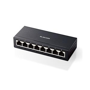 ELECOM(エレコム) スイッチングハブ [8ポート /1Giga対応 /ACアダプタ] メタル筐...