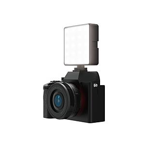 撮影用ライト LED ビデオライト 四角形 8×8cm 5段階調光 ライト 3色モード USB充電式...