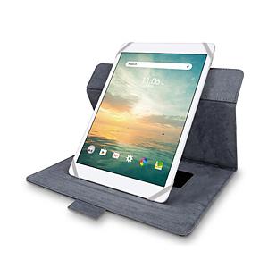 タブレットPC用 [8.5〜11.5インチ] 汎用 手帳型ソフトレザーケース 360度回転/3アング...