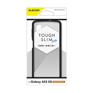 ELECOM(エレコム) Galaxy A23 5G（SC-56C/SCG18）/ハイブリッドケース/TOUGH SLIM LITE/フレームカラー/背面クリア  ブラック PM-G227TSLFCBK｜y-sofmap