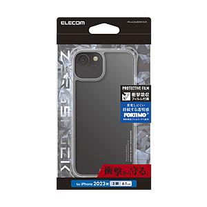 ELECOM(エレコム) iPhone 15（6.1インチ） ハイブリッドケース ZEROSHOCK...