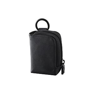 ELECOM(エレコム) フルワイヤレスイヤホン用汎用コンパクトポーチ Lサイズ カラビナ ソフトレ...