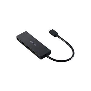ELECOM(エレコム) U2HC-H040XBK USB-C → USB-A 変換ハブ (iPad...