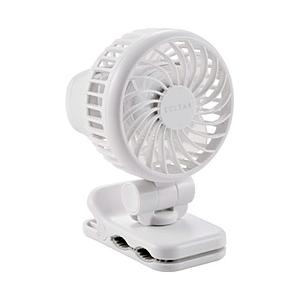 ELECOM(エレコム) ミニファン クリップ付き  ホワイト FAN-U253WH