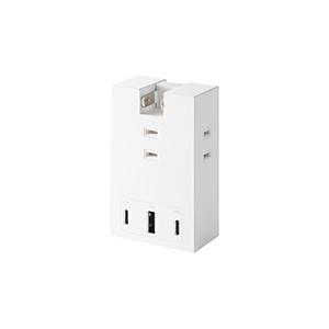 電源タップ USB タップ 直挿し ( コンセント 3口 Type-C ×2 USB-A ×1 ) ...