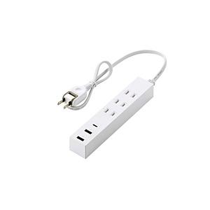 延長コード 電源タップ USB タップ 0.5m ( コンセント 3口 Type-C ×1 USB-...