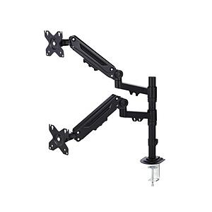 ELECOM(エレコム) モニターアーム [2画面 /〜40インチ] メカニカルスプリング式 デュア...