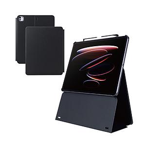 ELECOM(エレコム) 13インチiPad Pro（M5/M4）用 フラップケース 高さ調整 合成...