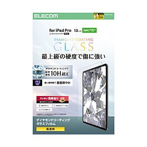 ELECOM(エレコム) 13インチiPad Pro（M5/M4）用 ガラスフィルム ダイヤモンドコ...