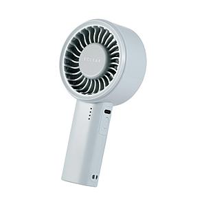 ELECOM(エレコム) ハンディファン 携帯扇風機 コンパクト 大風量 5段階風量 USB Typ...