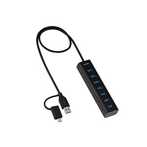 ELECOM(エレコム) U3HC-T070SBK USB-C＋USB-A → USB-A 変換ハブ...
