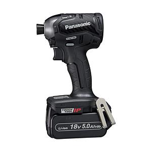Panasonic(パナソニック) デュアル　インパクトドライバー　18V　5.0Ahセット  黒 ...