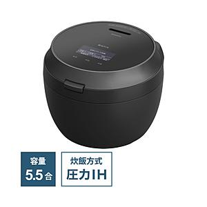 Panasonic(パナソニック) 可変圧力IHジャー炊飯器 Bistro ブラック SR-V10B...