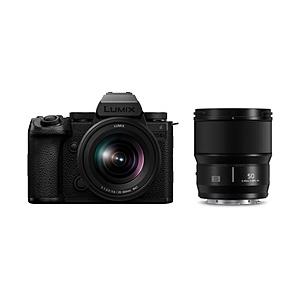 Panasonic(パナソニック) LUMIX S5IIX ダブルレンズキット ミラーレス一眼カメラ  ブラック DC-S5M2XW ［ズームレンズ+単焦点レンズ］ [振込不可][代引不可]｜y-sofmap