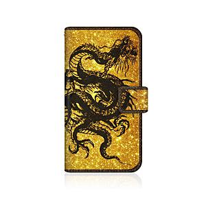 IMP CaseMarket au Xperia XZ3 SOV39 スリム手帳型ケース 昇り龍 黒...