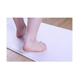 イケヒコ 足元さらっとバスマット 40×60cm  アイボリー