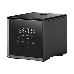 ヤマゼン マイコン炊飯器 2合炊き キューブ型  ブラック NEJS-025CM-B ［2合 /マイ...