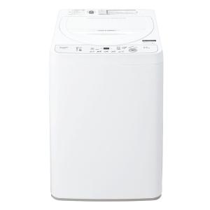 SHARP(シャープ) 全自動洗濯機  ホワイト系 ES-GE5H-W ［洗濯5.5kg /簡易乾燥(送風機能) /上開き］ 【お届け日時指定不可】