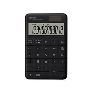 SHARP(シャープ) ミニナイスサイズ電卓  ブラック系 EL-VM72-BX