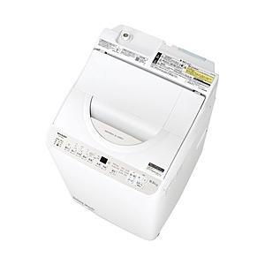 SHARP(シャープ) 縦型洗濯乾燥機   ES-T6JBK ［洗濯6.5kg /乾燥3.5kg /...