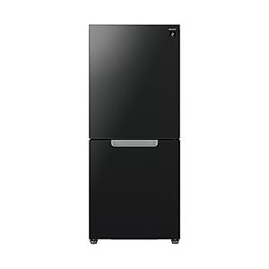 SHARP(シャープ) 冷蔵庫 PLAINLY ピュアブラック SJ-GD15R-B ［幅49.5c...