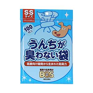 クリロン化成 うんちが臭わない袋ＢＯＳペット用ＳＳ１００枚