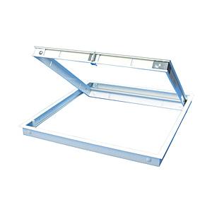 日大工業 アルミ天井点検口 ホワイトワニハッチ 450角 000922