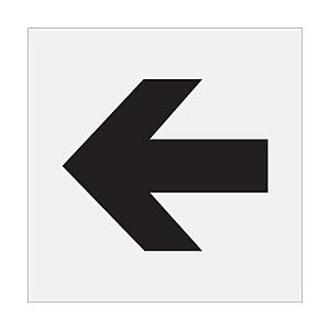 アイマーク ステンシル 矢印（大） 文字サイズ225×270mm AST10