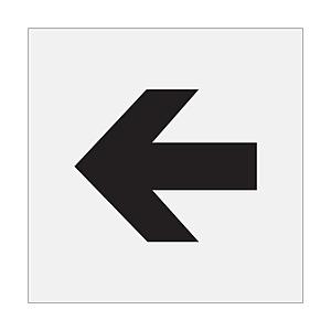 アイマーク ステンシル 矢印（中） 文字サイズ150×180mm AST11