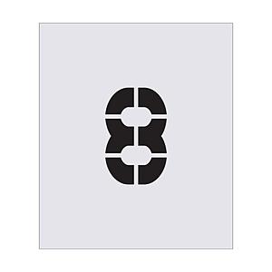 アイマーク ステンシル 8 文字サイズ150×90mm AST68